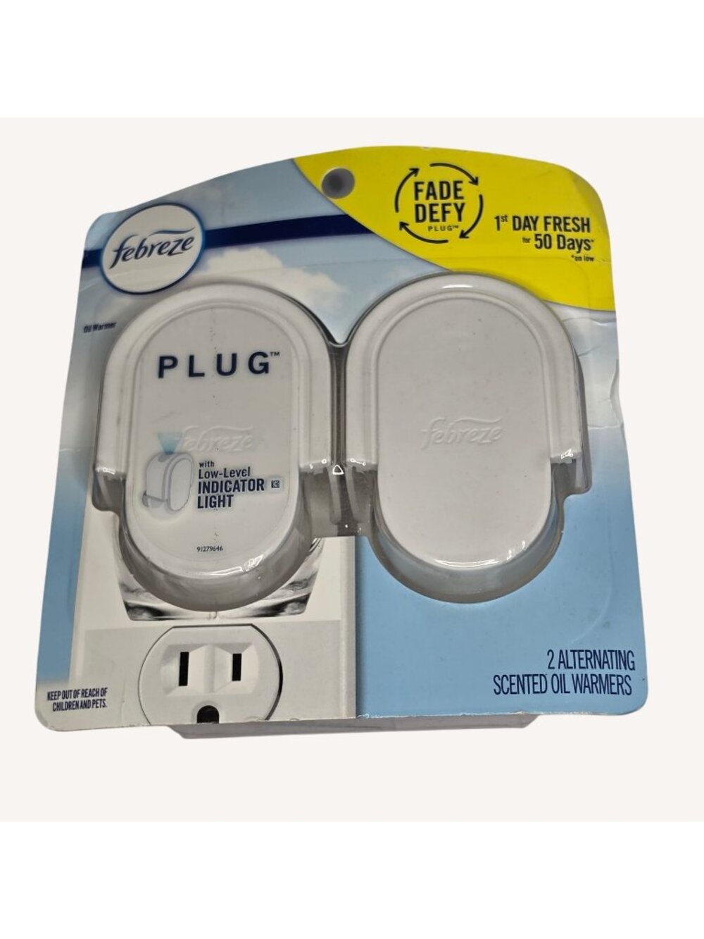 Febreze Oil Warmer w Level Indicator Light 2 Alternating Scented Oil Warmers New